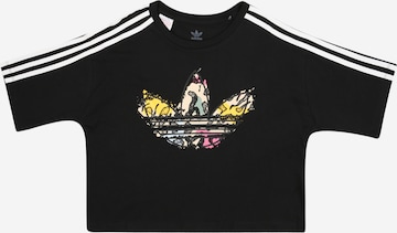 ADIDAS ORIGINALS T-shirt 'Animal Print ' i svart: framsida