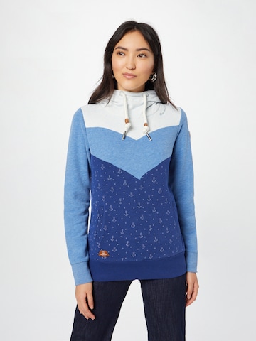 Bluză de molton 'Trega' de la Ragwear pe albastru: față