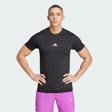 ADIDAS PERFORMANCE Functioneel shirt 'Gym+' in Zwart: voorkant