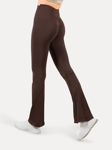 évasé Leggings 'Oriana' Smilodox en marron