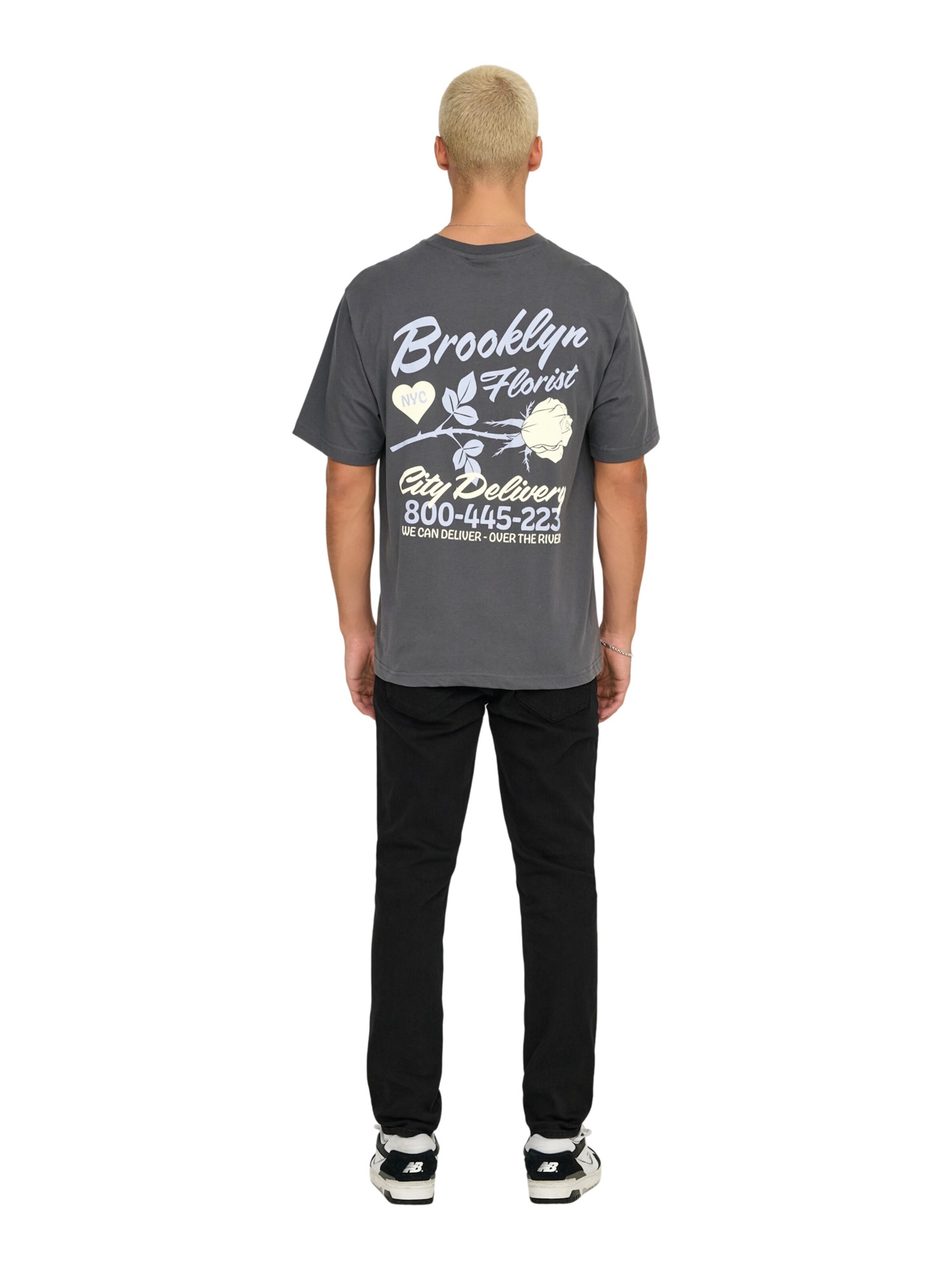 Maglietta 'Rylan' di Only & Sons in grigio