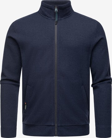 Ragwear Zip-Up Hoodie 'Carlow' in Blue: front