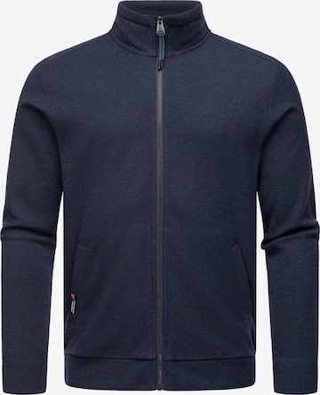 Ragwear Zip-Up Hoodie 'Carlow' in Blue: front