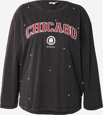 juoda ONLY Carmakoma Marškinėliai 'CARJOELLE': priekis