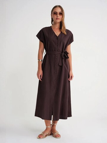 MixRay Kleid in Braun