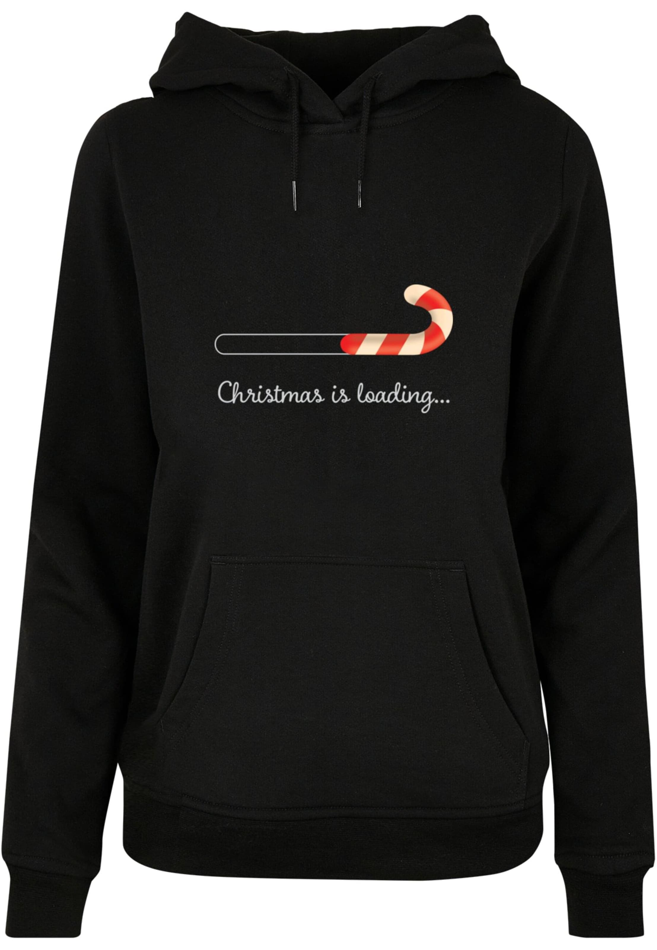 Merchcode Sweatshirt 'Christmas Loading' i sort: forside