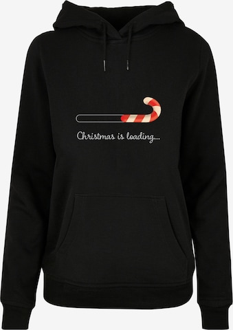 Merchcode Sweatshirt 'Christmas Loading' in Black: front