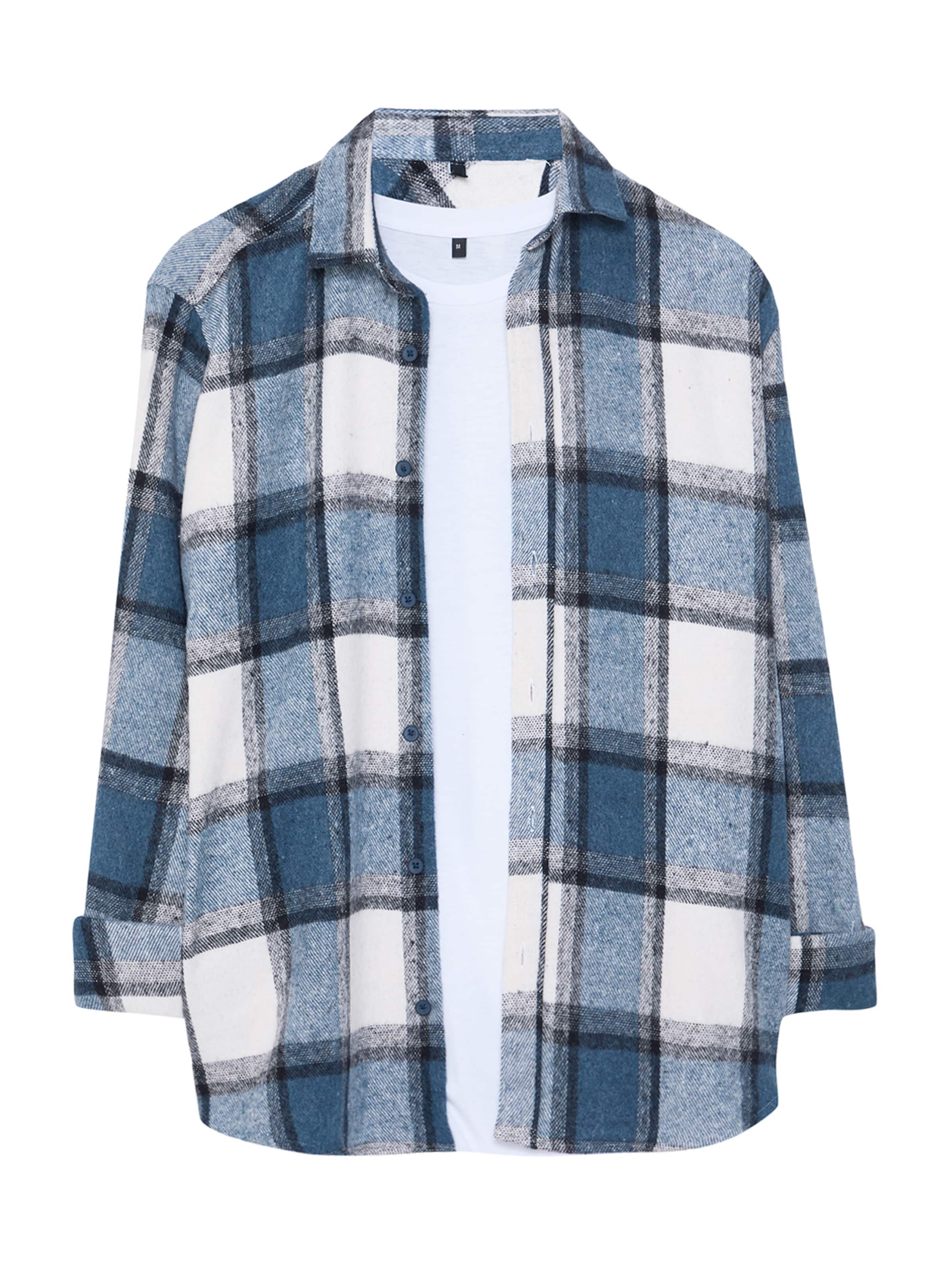 Trendyol Regular Fit Skjorte i blå: forside