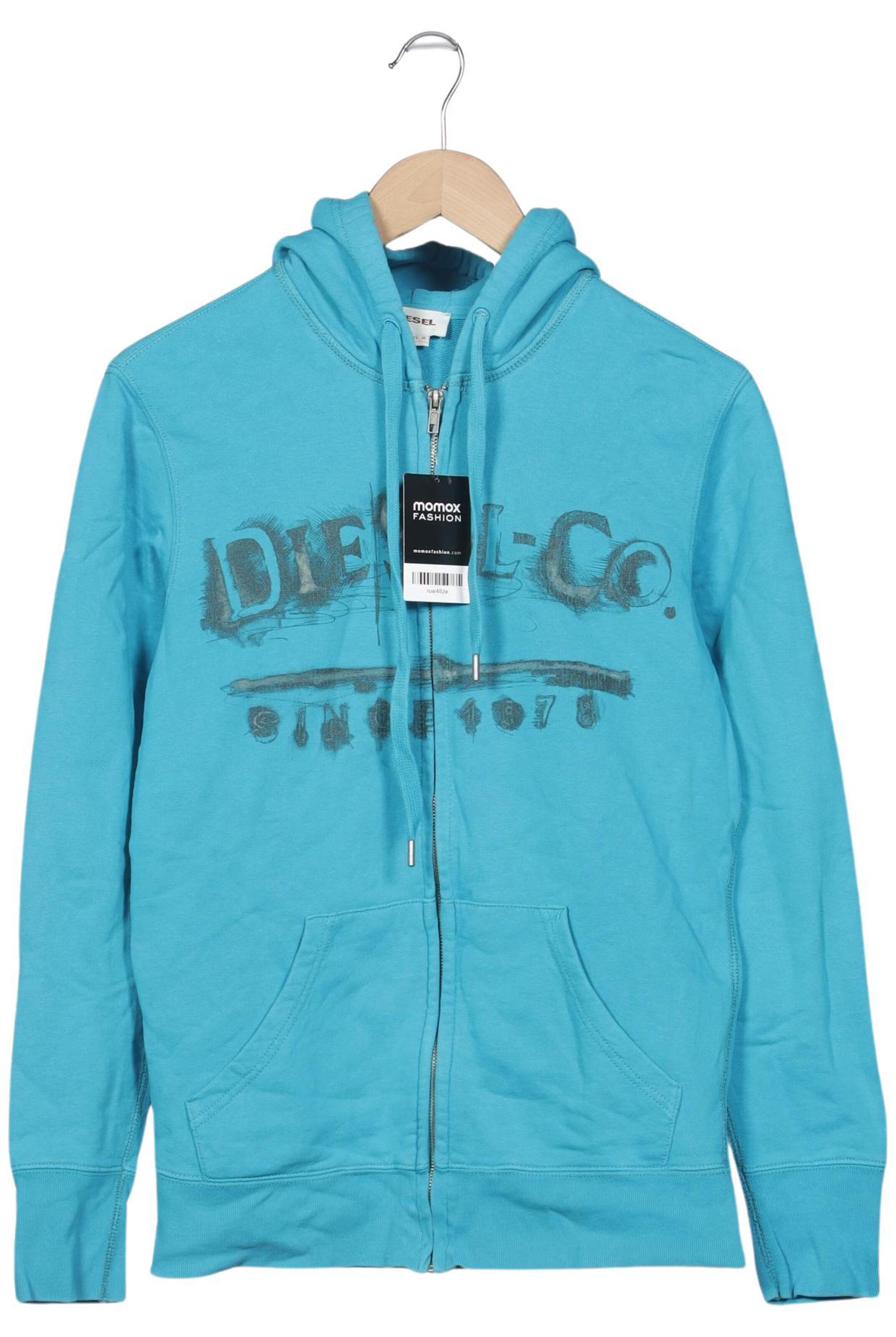 DIESEL Sweatshirt & Zip-Up Hoodie in M in Green: front