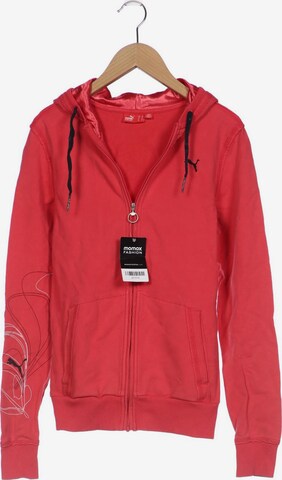 PUMA Sweatshirt & Zip-Up Hoodie in XL in Pink: front