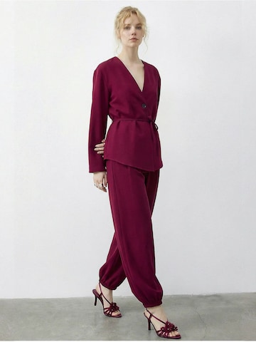 Completo pantalone di Bianco Lucci in rosa