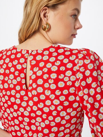 Louche Jurk 'NACERA-DAISY-DANCER' in Rood