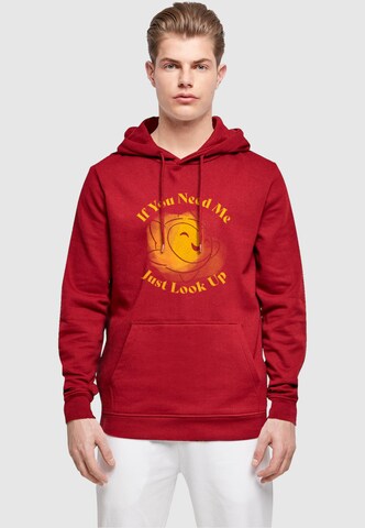 Sweat-shirt 'Wish - If You Need Me Just Look Up' ABSOLUTE CULT en rouge : devant