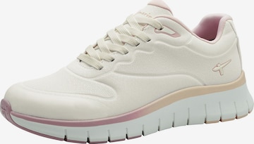 Baskets basses Tamaris en blanc : devant