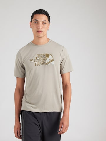 T-Shirt fonctionnel 'FOUNDATION' THE NORTH FACE en gris : devant