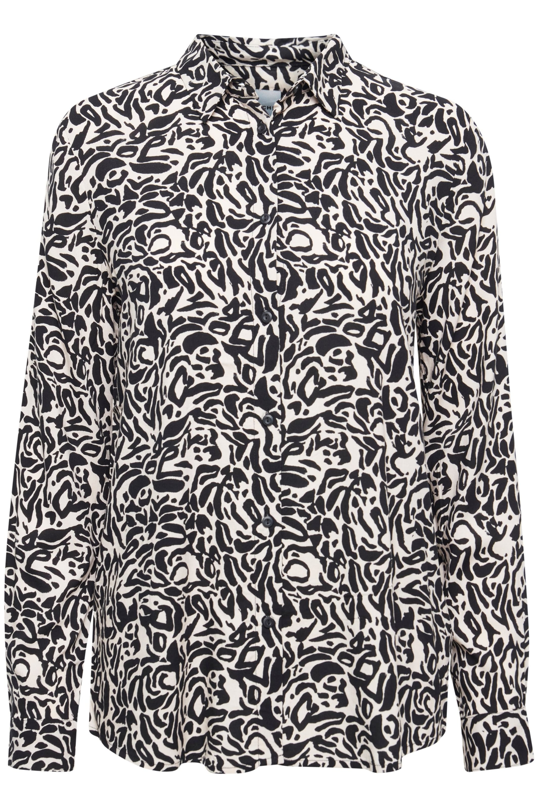 ICHI - Blusa 'IHVera' em preto: frente