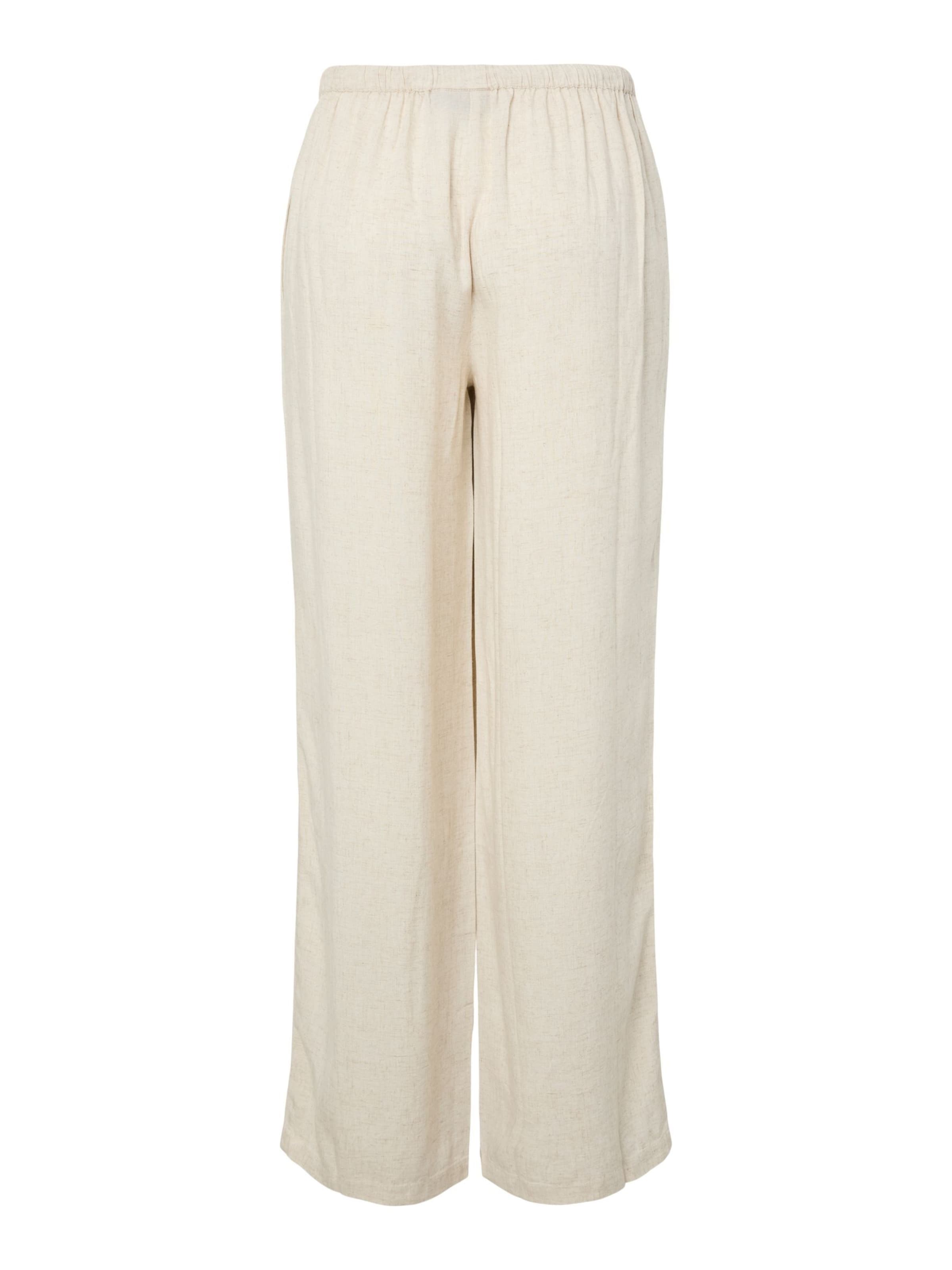 PIECES Wide Leg Hose 'PCPia' in Weiß