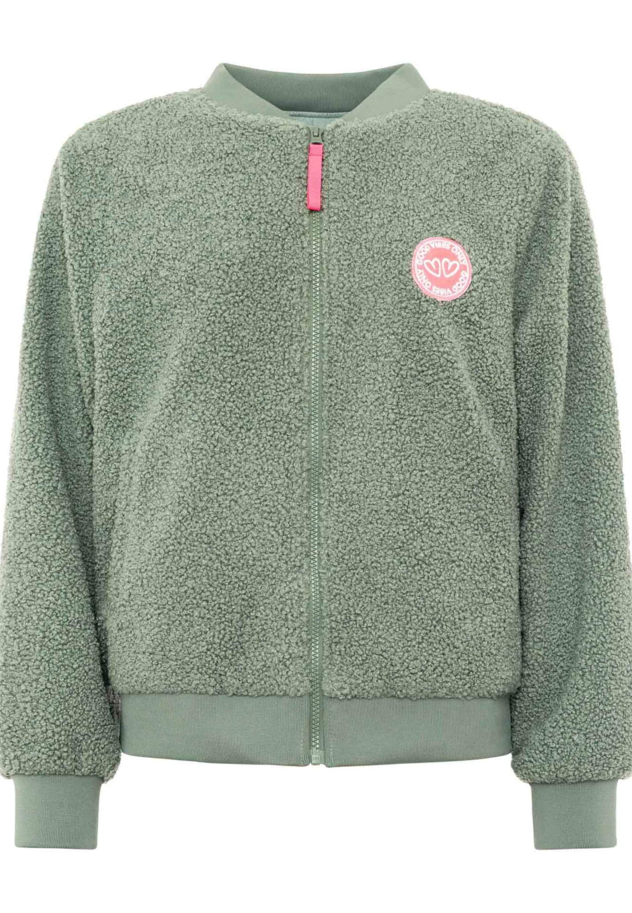 Veste de sport Zwillingsherz en vert : devant