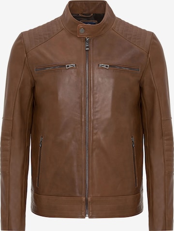 Jimmy Sanders Between-Season Jacket in Brown: front