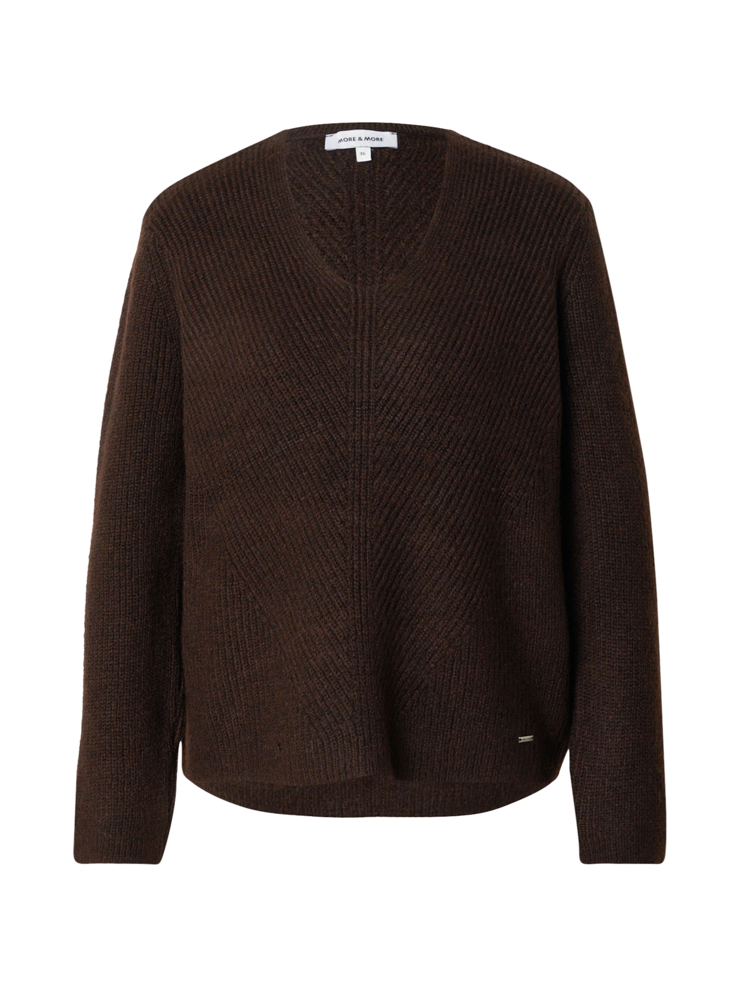 MORE & MORE Pulover | rjava barva: sprednja stran