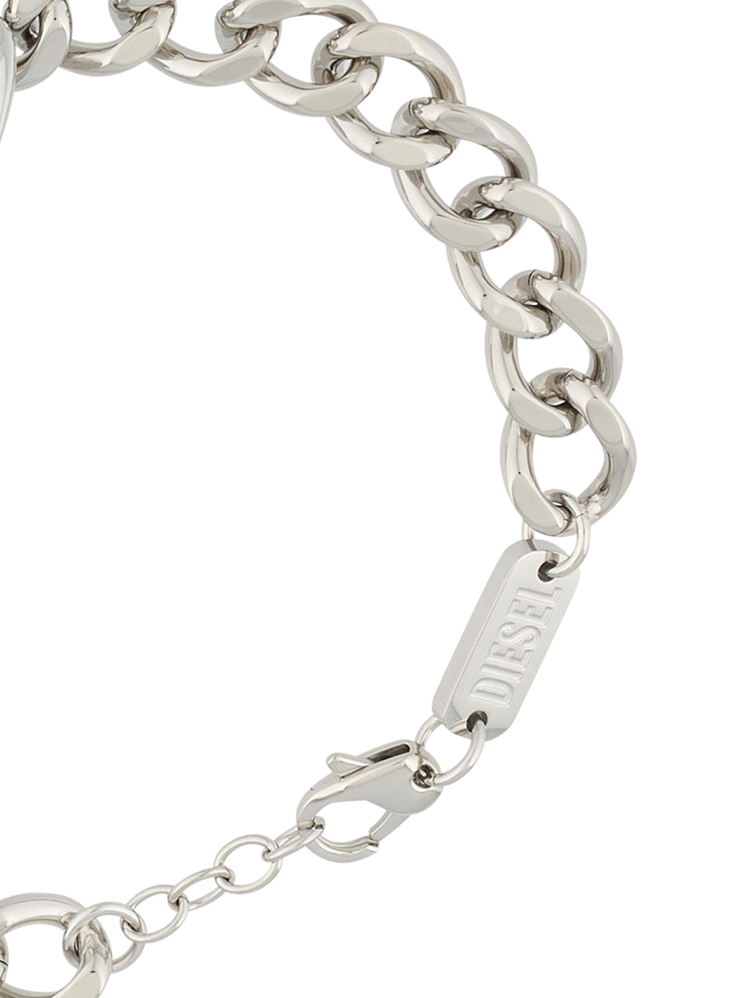 DIESEL Zapestnica | srebrna barva