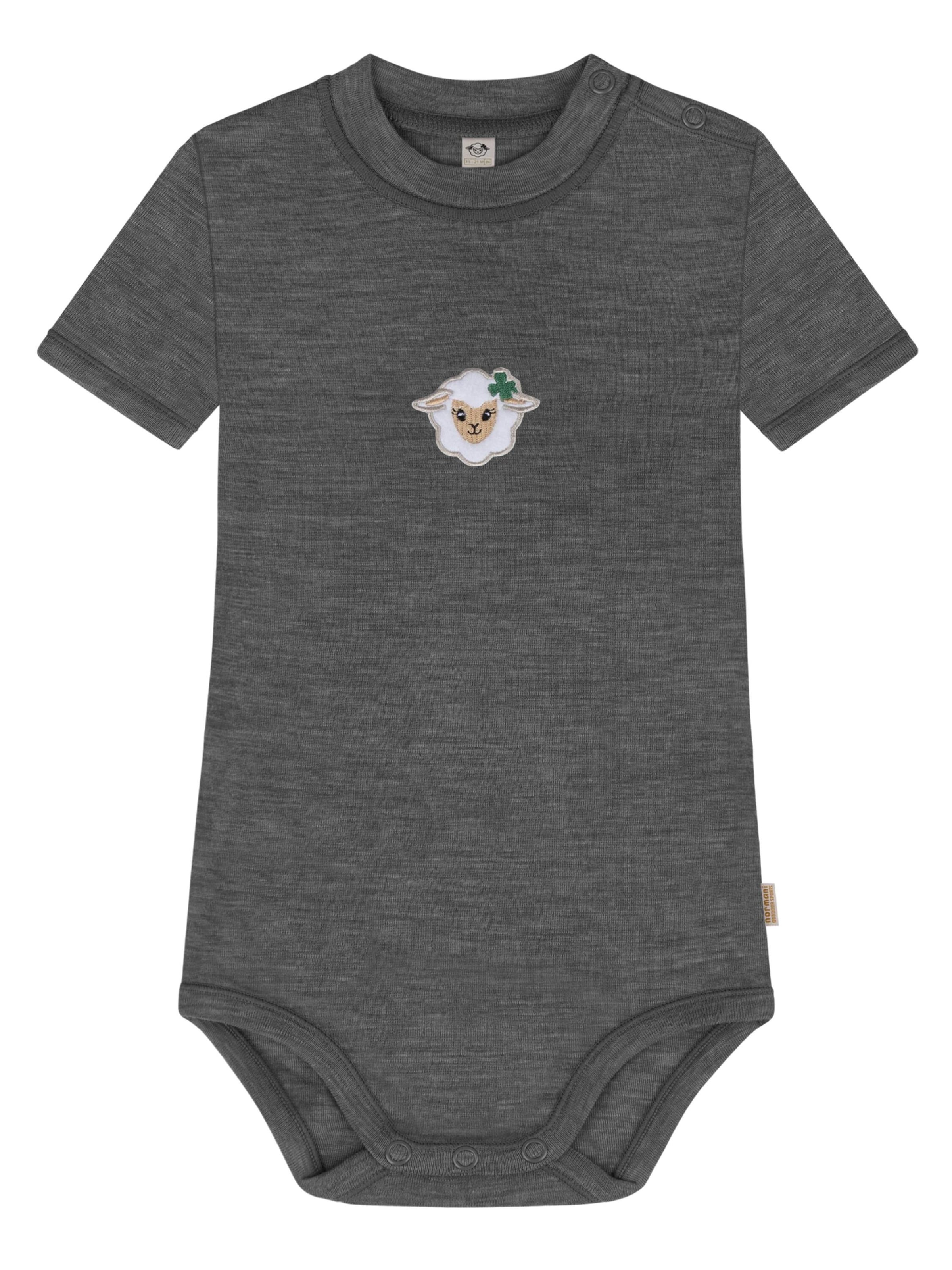 Barboteuse / body 'Tihoi' normani en gris : devant