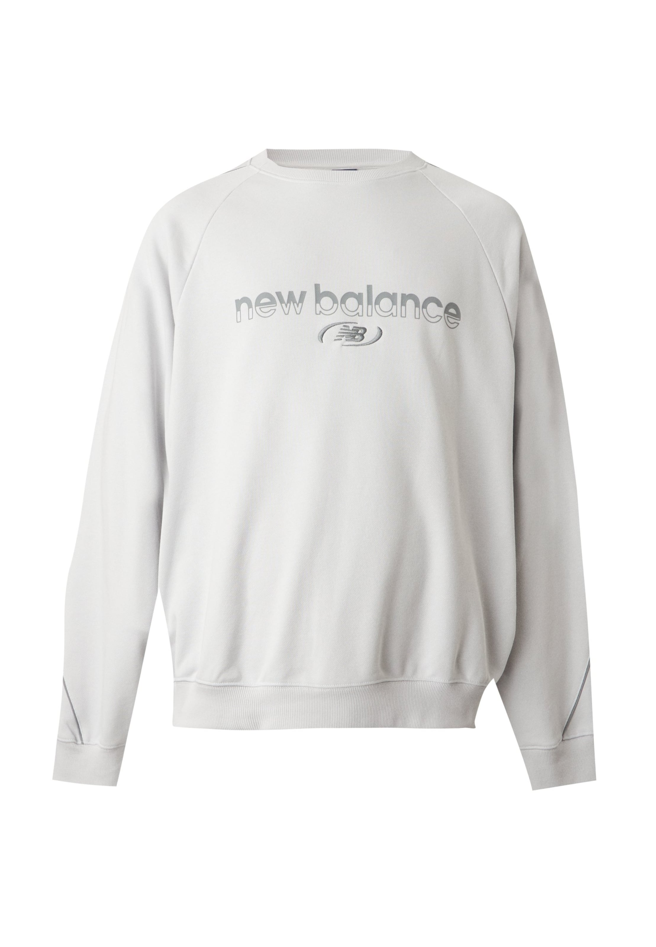 new balance Μπλούζα φούτερ 'Trackside' σε γκρι: μπροστά