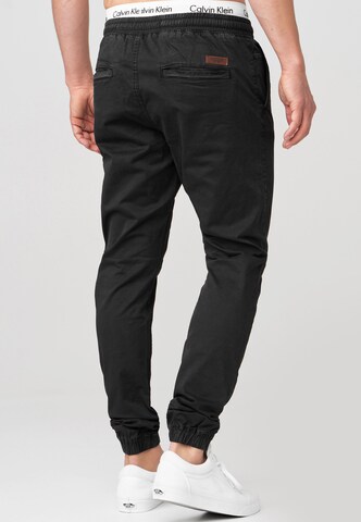INDICODE JEANS Regular Pants 'Fields' in Black