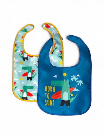 Kahuna Kids Bib 'Born to Surf' in Blue: front