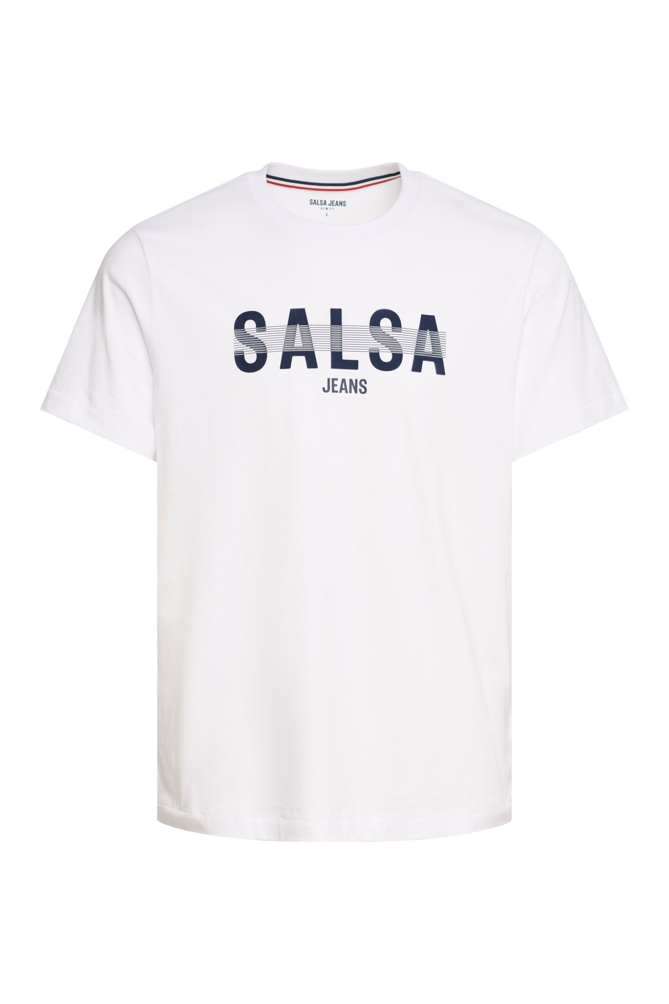 T-Shirt Salsa Jeans en blanc : devant