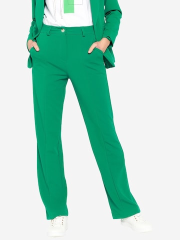 LolaLiza Regular Suorat housut värissä vihreä