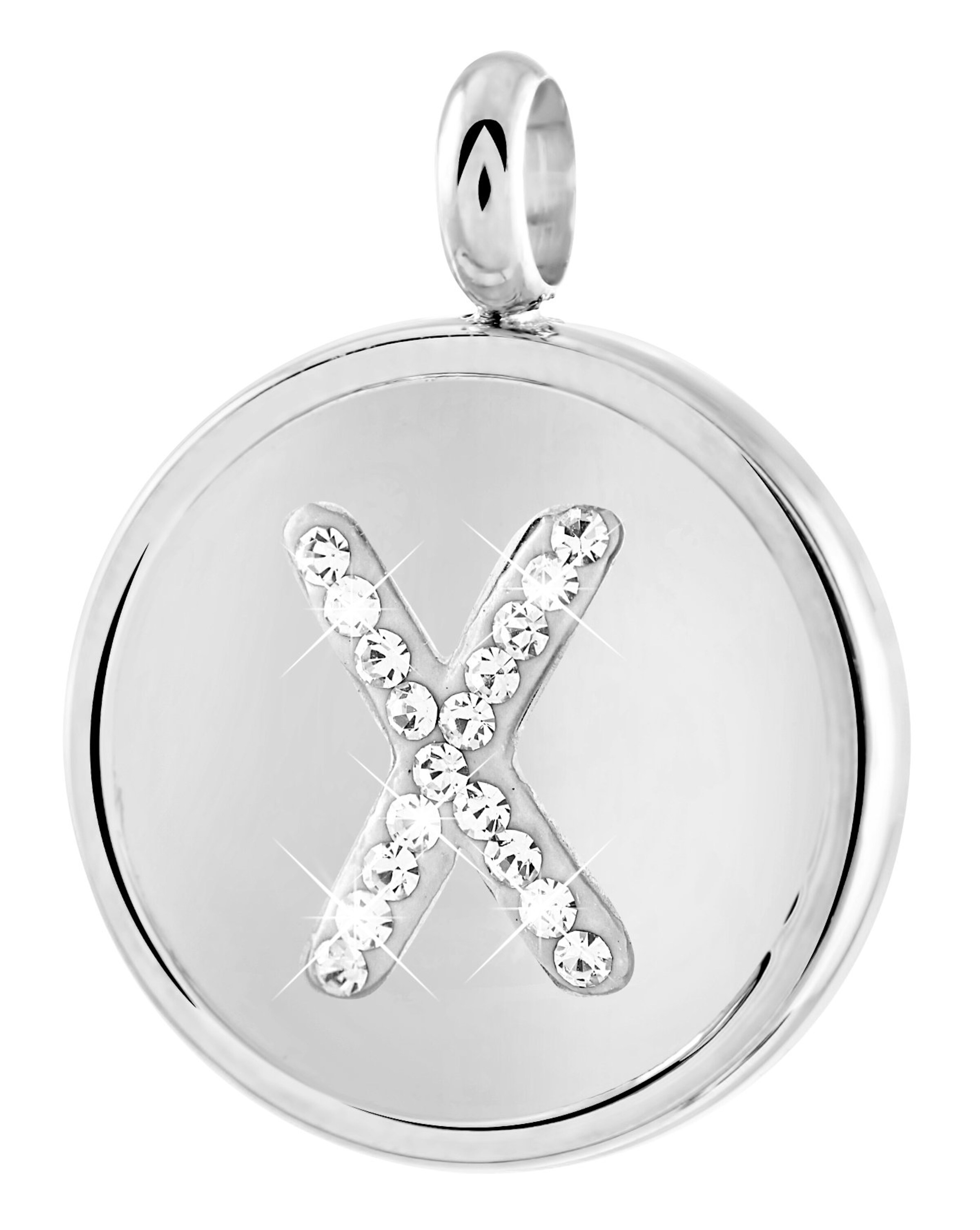 Lucardi Anhänger in silber / transparent, Produktansicht