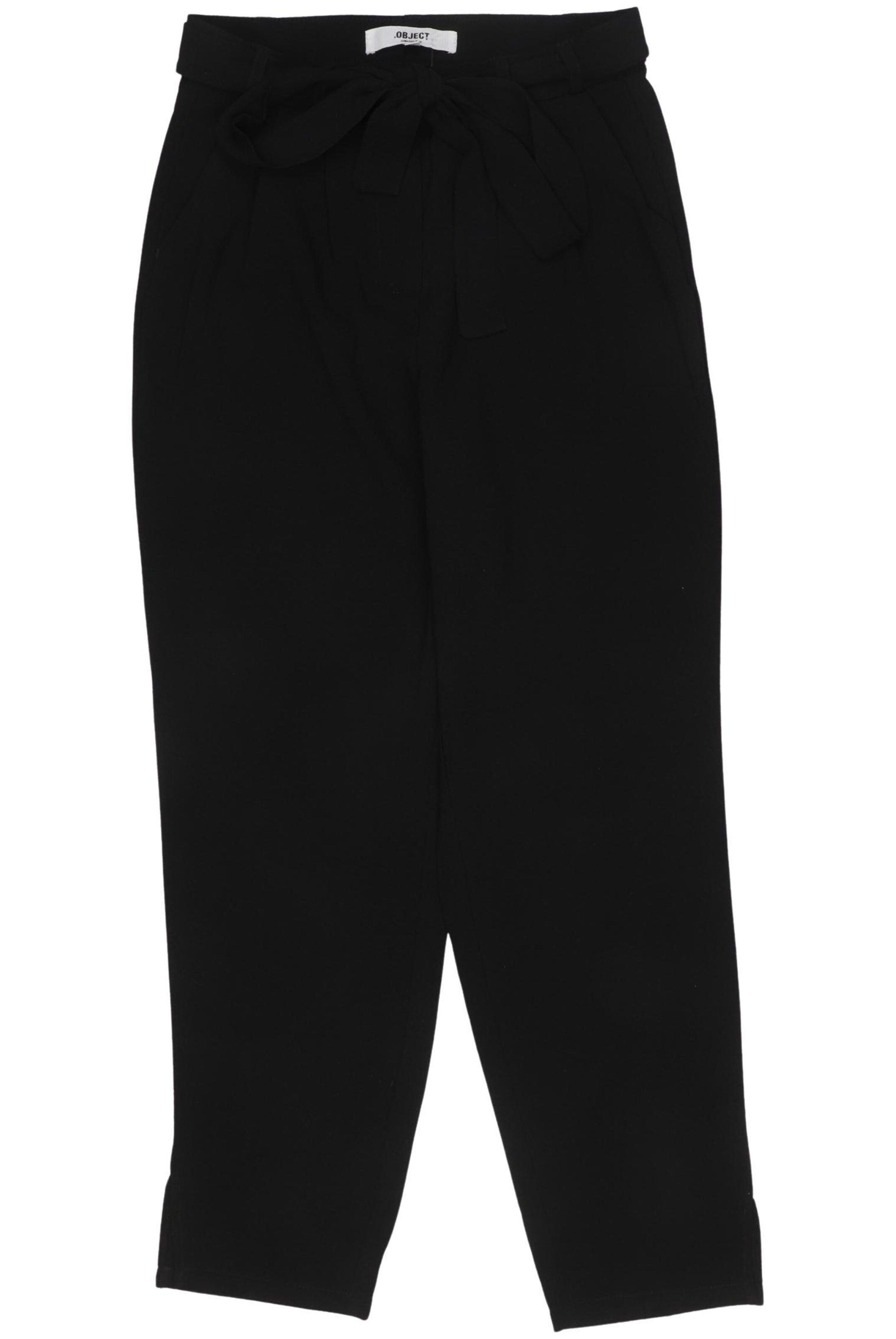 OBJECT Stoffhose S in Schwarz: Vorderseite