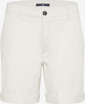 Polo Sylt Regular Pants in White: front
