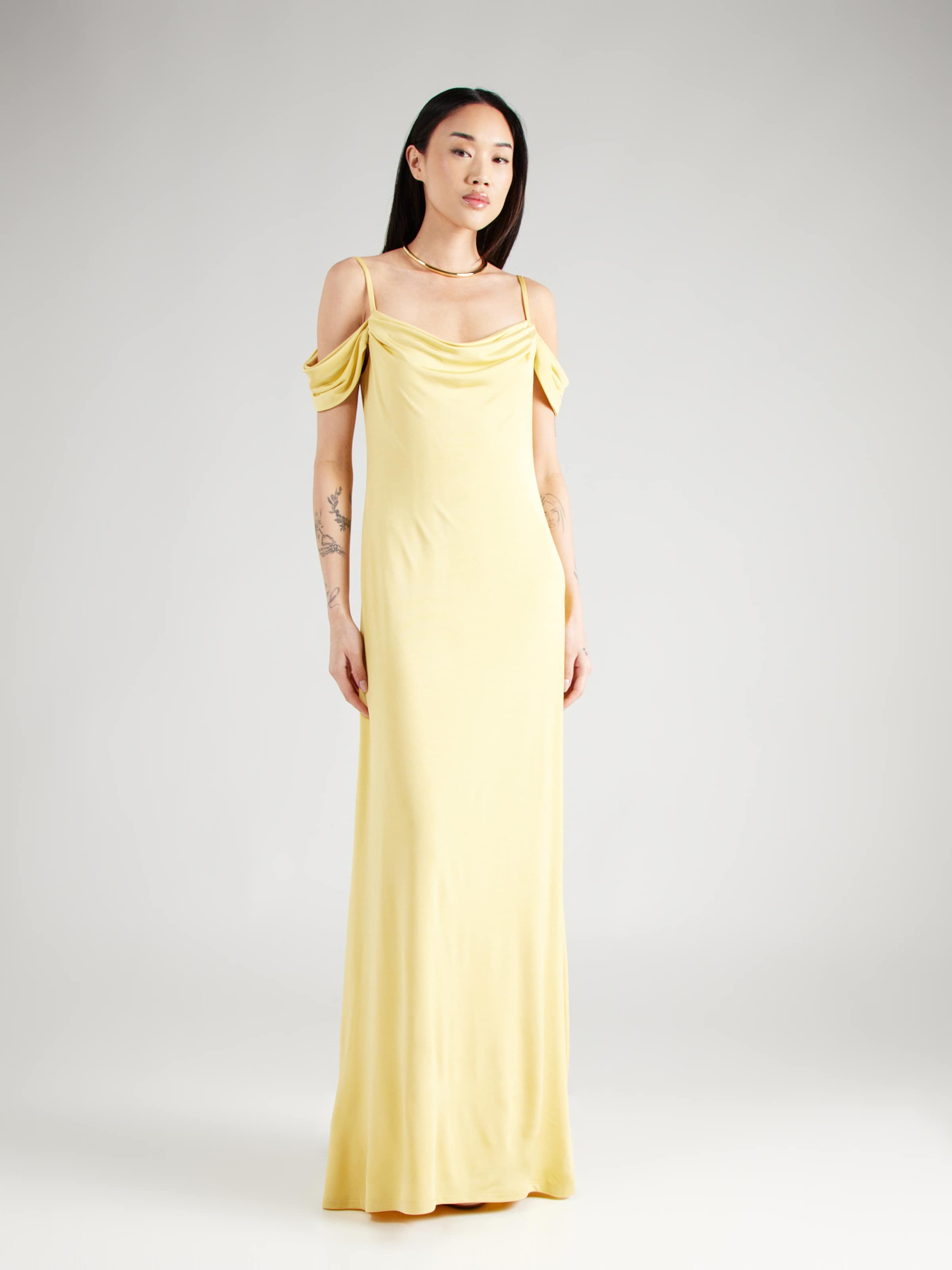 Robe jaune ralph lauren sale
