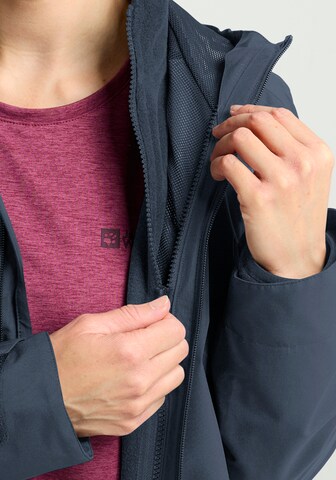 JACK WOLFSKIN Outdoorová bunda 'Moonrise' – modrá