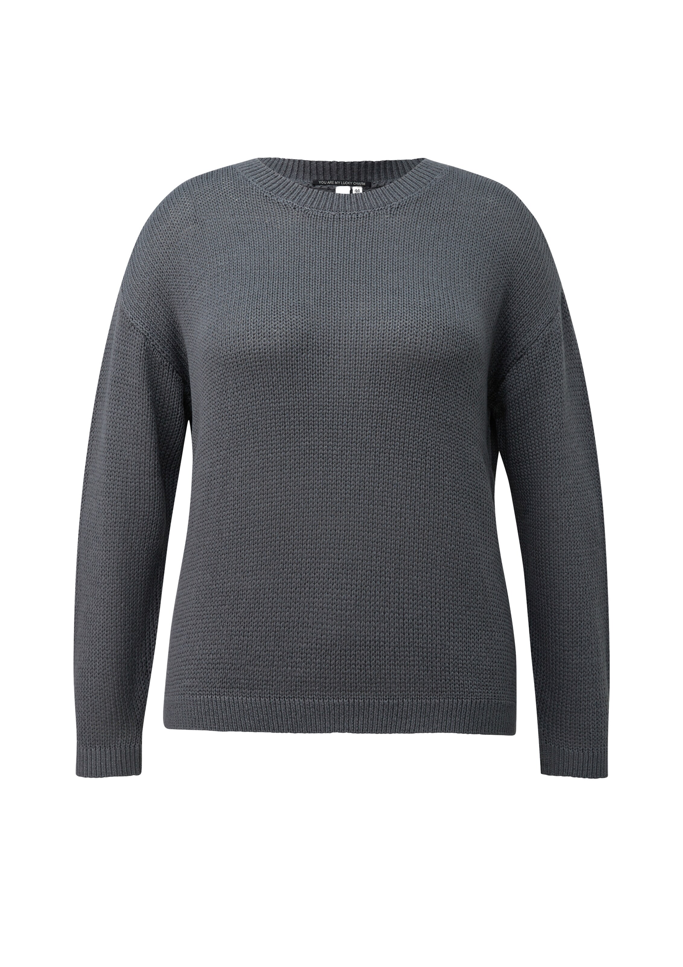 Pull-over QS en gris : devant