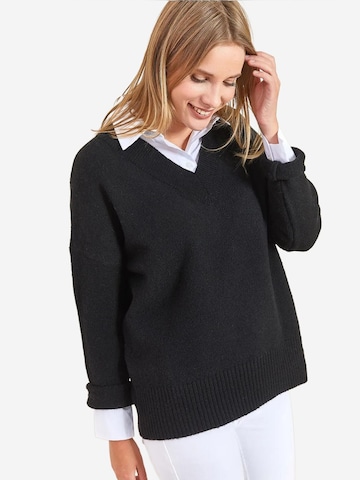 Bianco Lucci Kampsun 'Pullover', värv must: eest vaates
