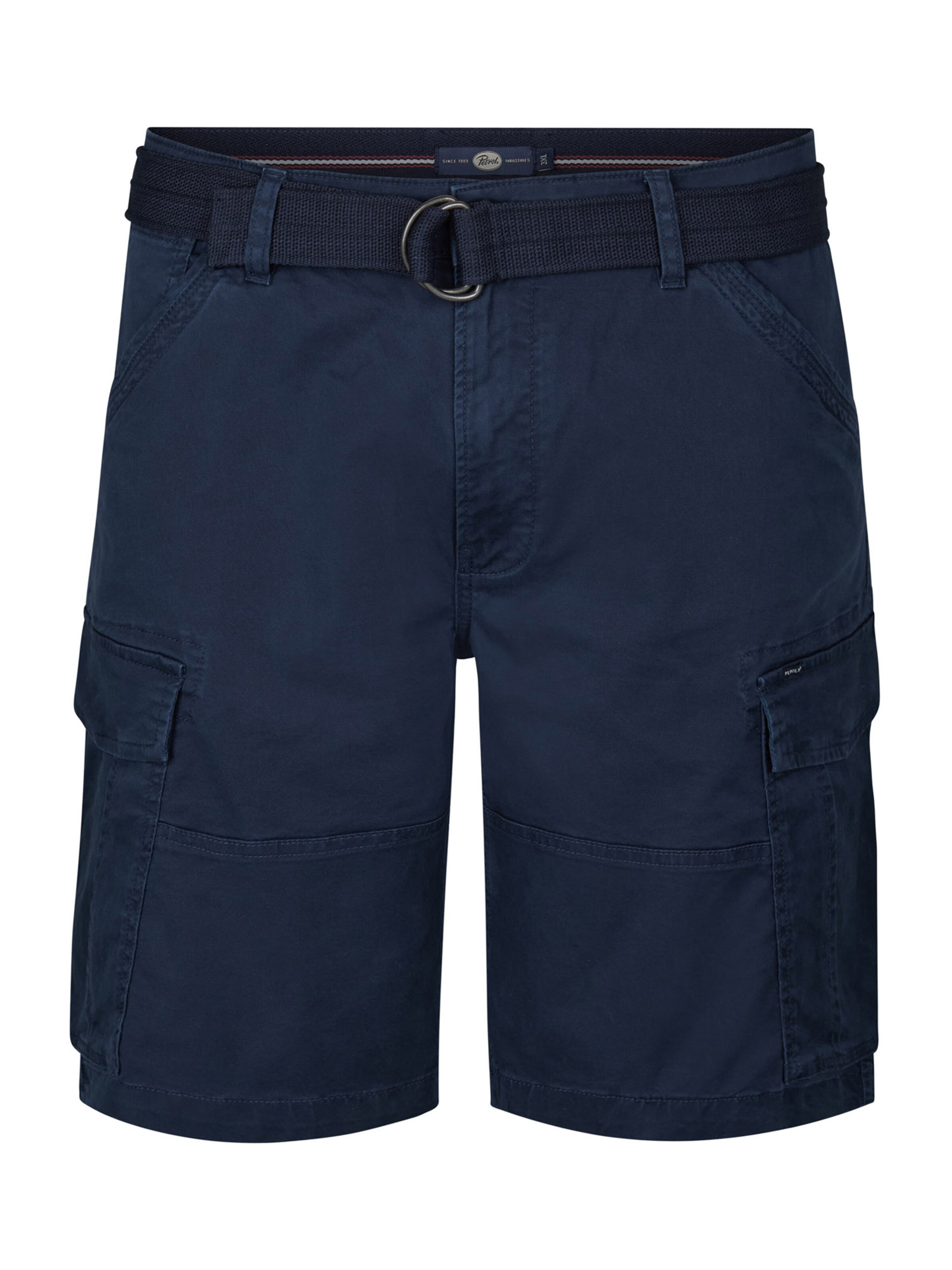 Petrol Industries - regular Pantalón cargo en azul: frente