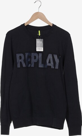 REPLAY Sweatshirt & Zip-Up Hoodie in M in Blue: front