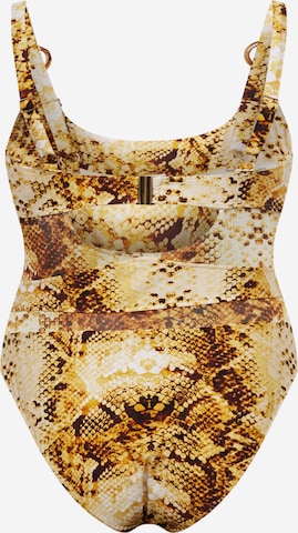 Bustier Maillot de bain River Island Plus en marron