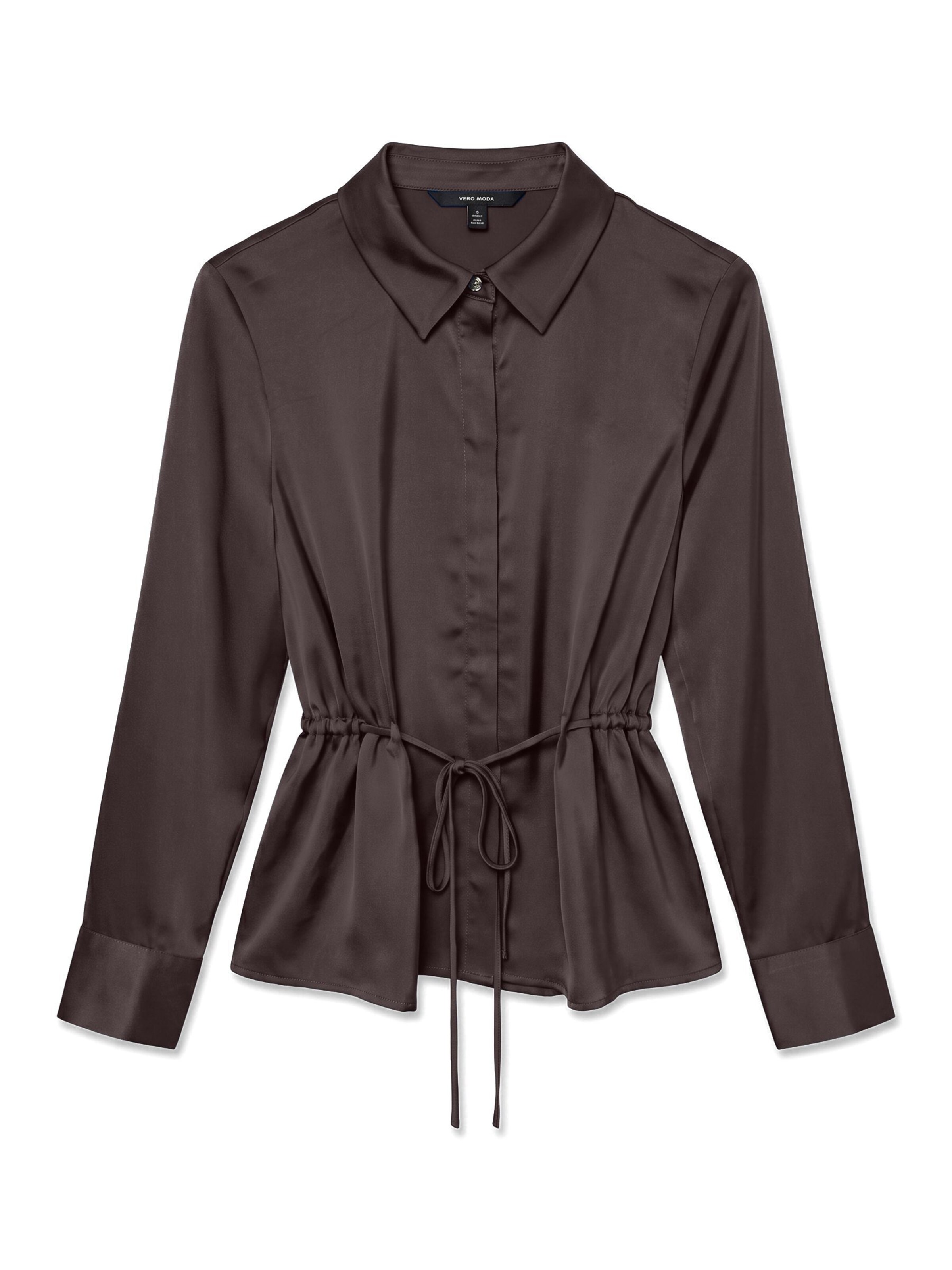 VERO MODA Chemisier 'RIVER' en XS en marron, Vue avec produit