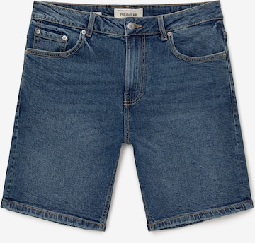 Coupe slim Jean Pull&Bear en bleu : devant