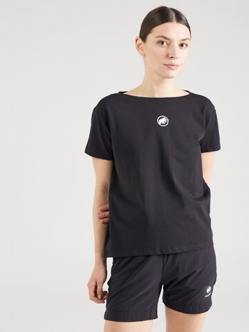 T-shirt fonctionnel 'Seon' MAMMUT en noir : devant