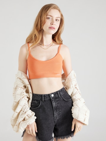 ABOUT YOU x Kamila Šikl Bralette Knitted Top 'Cara' in Orange: front