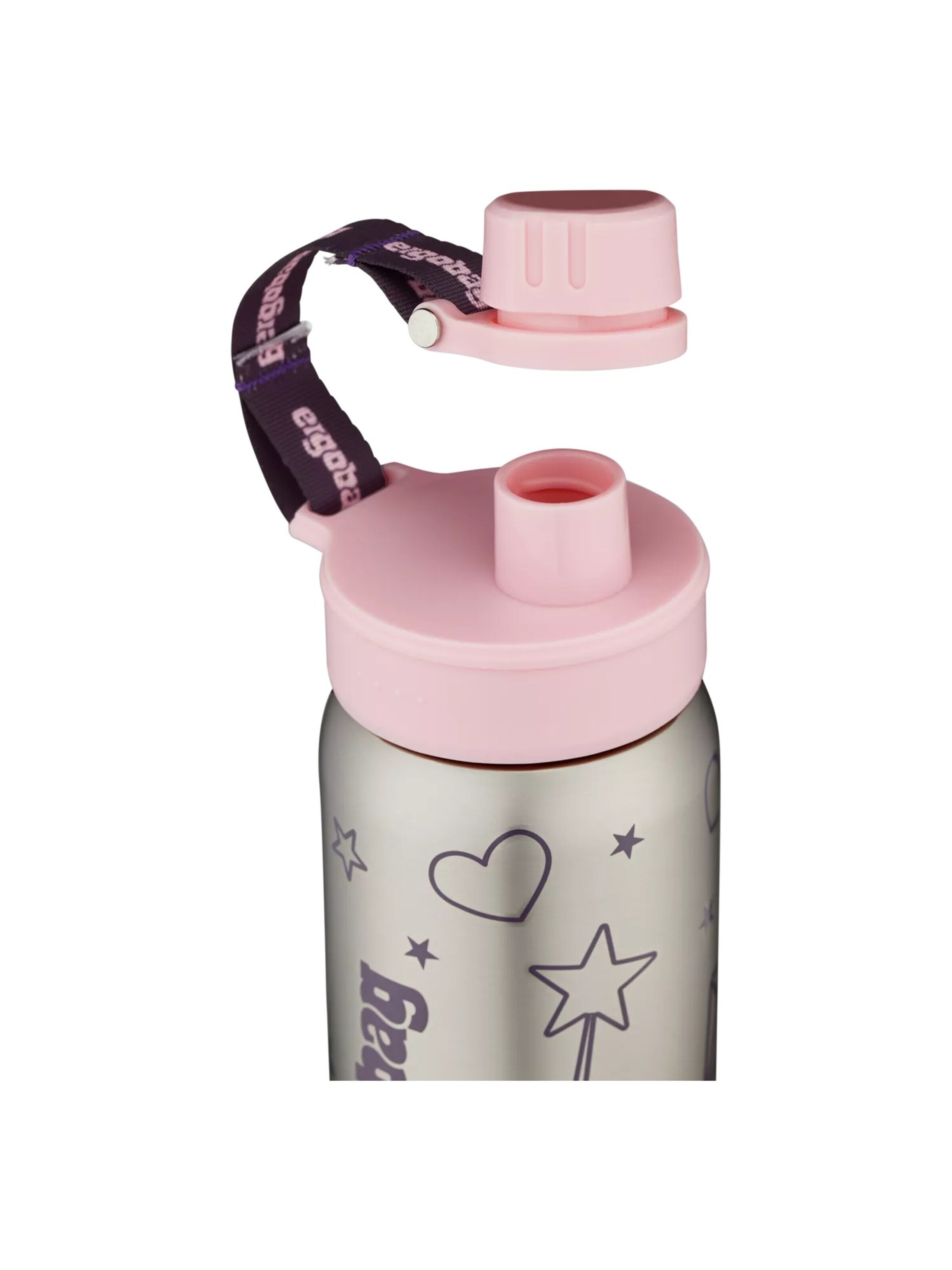 ergobag Drinking Bottle 'Trinkflasche Edelstahl Trinkflasche' in Pink