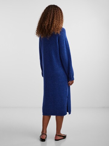 Y.A.S Stickad klänning 'BALIS' i blå