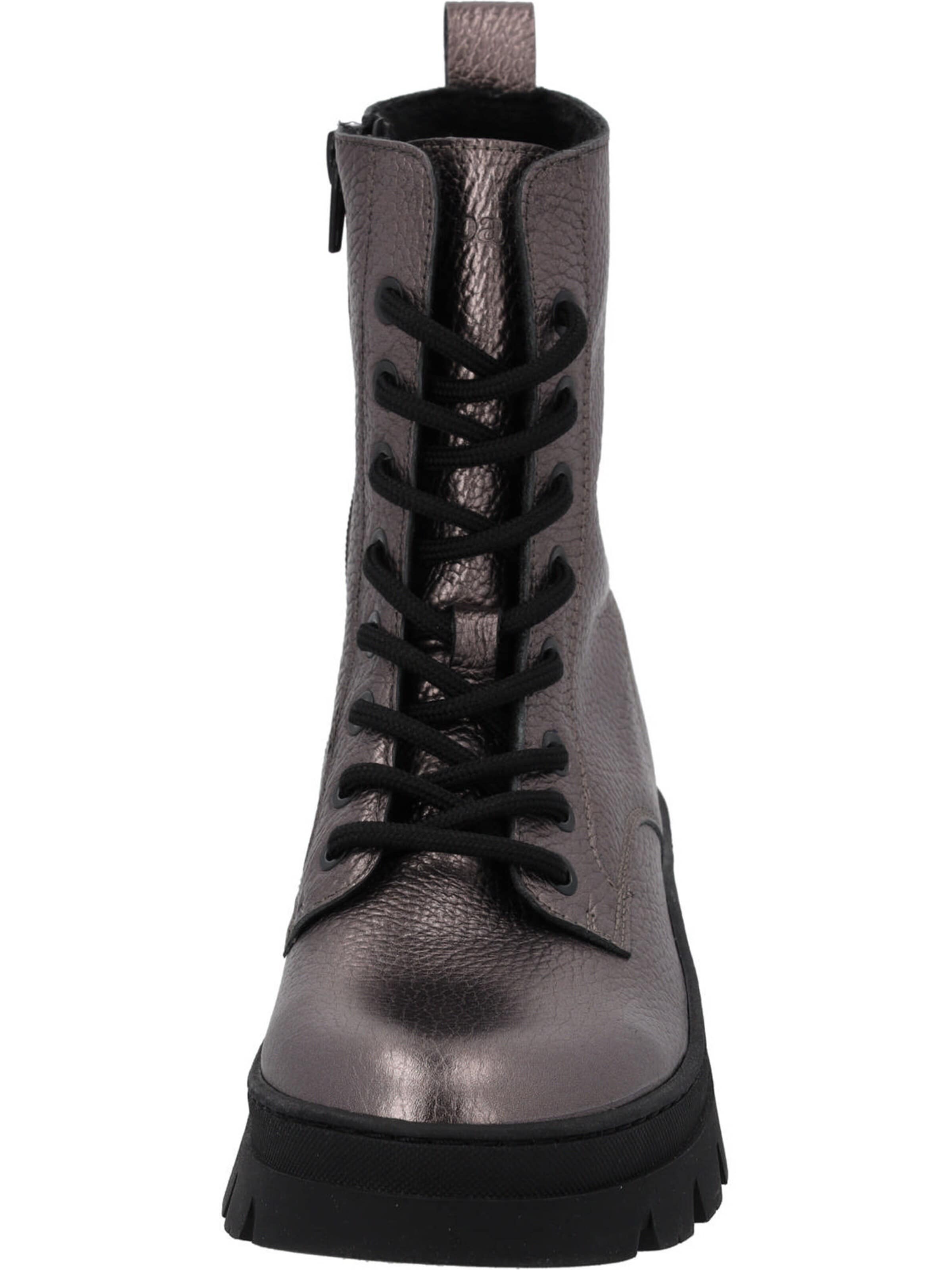 Palado Lace-up bootie in Silver
