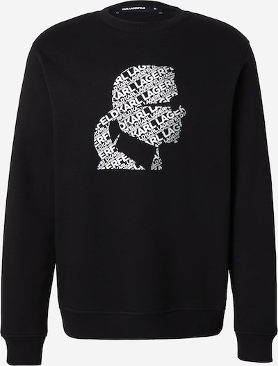 Karl Lagerfeld Sweater majica u crna / bijela, Pregled proizvoda