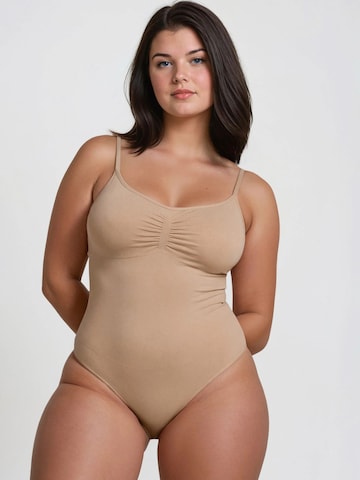 Body modellante di Hiccup in beige: frontale
